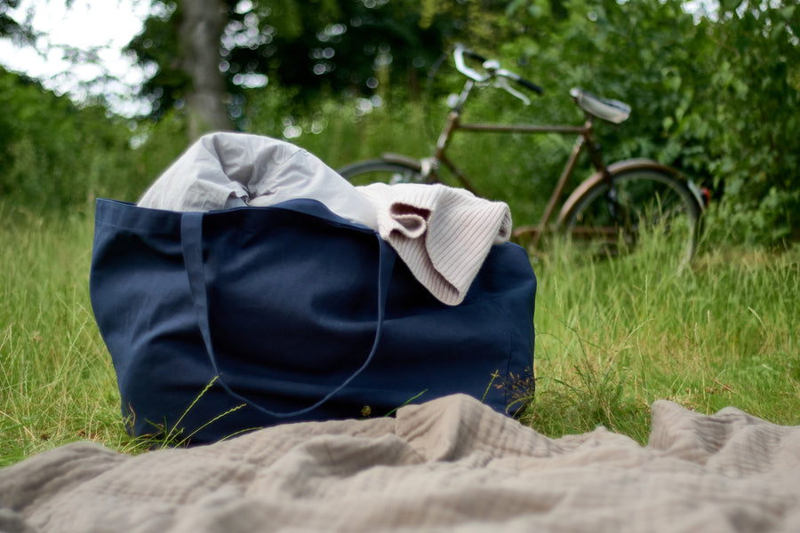 The Organic Company Big long Bag dark blue - 90x45 cm