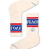 Natural Vibes Bio-Socken Geschenkset - 2er Set Tennissocken Peace & Love