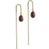 Enamel Copenhagen Earring Eleanor Copper- 18k gold-plated 925 Sterling silver