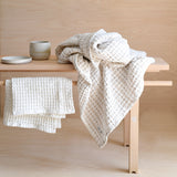 The Organic Company Big Waffle Towel and Blanket natural white - 150x100cm