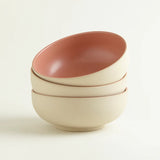 onomao small bowl classic old pink inside - set of 2 