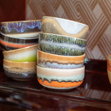 HKliving 70's Keramik Dessert Schüsseln Reef - 4er Set