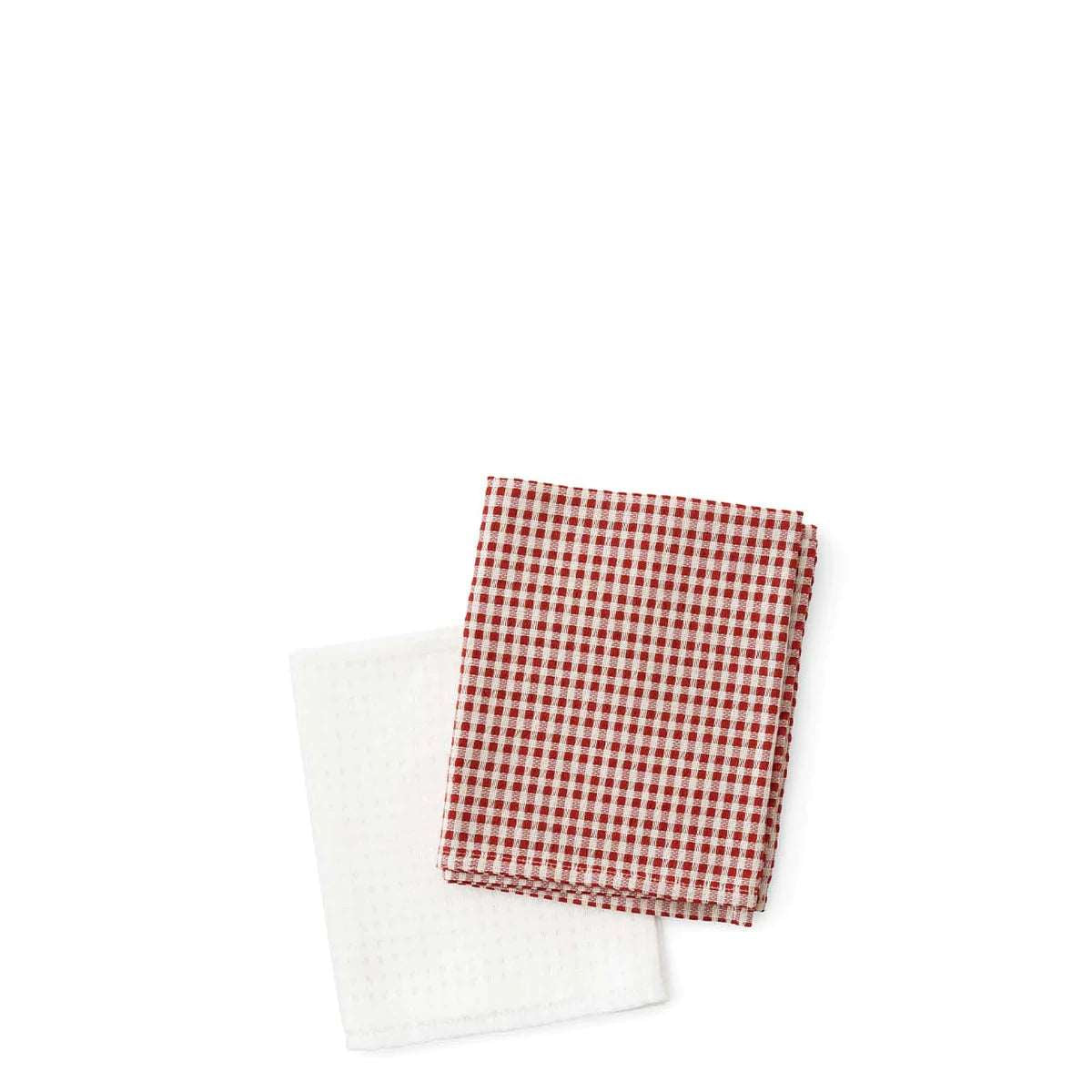 MENU Troides Gechirrtuch burnt Sienna / weiß 40x67cm - 2er Set - noord®