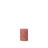 Broste Copenhagen Rustic Pillar Candle Burgundy - 7x10cm