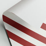 Gift wrap stripes red/white