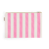 Rose in April - Lili Kosmetiktasche Stripes Neon Pink - 30x21 cm