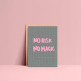 Postcard No Risk No Magic