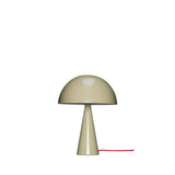 Nice table lamp with bulb metal - red