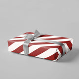 Gift wrap stripes red/white