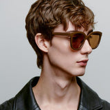 A. KJÆRBEDE Sonnenbrille Billy - Chocolate