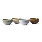 HKliving Kyoto Ceramics Japanese Noodle Bowls - 4er Set