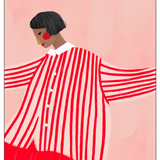 P&amp;F art print The Woman with the Red Stripes 50x70 cm