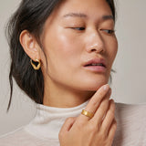 Enamel Copenhagen earrings Dalia- 18k gold plated 925 sterling silver