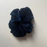 Midnight Blue Velvet Scrunchie