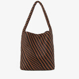 HVISK Beuteltasche Hobo Braided Soft Structure - Brown Caramel
