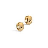 Enamel Copenhagen earrings Classic Wide - 18k gold-plated 925 sterling silver
