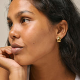 Enamel Copenhagen Hoops Ziva - 18k gold-plated 925 sterling silver