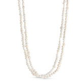 Enamel Copenhagen Necklace Sonja - 18k gold-plated 925 sterling silver, freshwater pearls