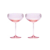 Anna von Lipa Champagne Glass Lyon Pink - Set of 2