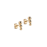 Enamel Copenhagen Ohrstecker Trinity - 18k vergoldetes 925er Sterlingsilber