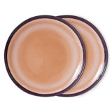 HKliving 70s ceramic plate Bedrock 27cm - set of 2
