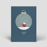 Christmas card - snow globe