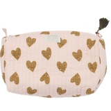 Bonheur du Jour cosmetic bag Coeur Sauvage Rose - large