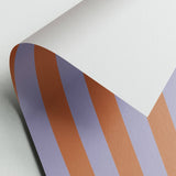 Gift wrap stripes purple/orange