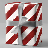 Gift wrap stripes red/white