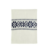 Madam Stoltz Embroidered kitchen towel blue - 45 x 70 cm