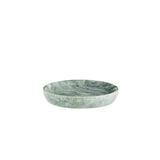 Madam Stoltz round marble tray light green - 13 cm