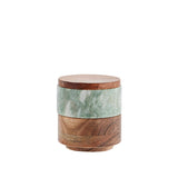 Madam Stoltz marble box with lid - 9 cm