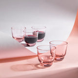 Anna von Lipa Shadows Espresso Glasses Suede Pink - Set of 2 