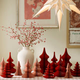 Bungalow DK Paper Honeycomb Tree Spruce Ruby - 24cm