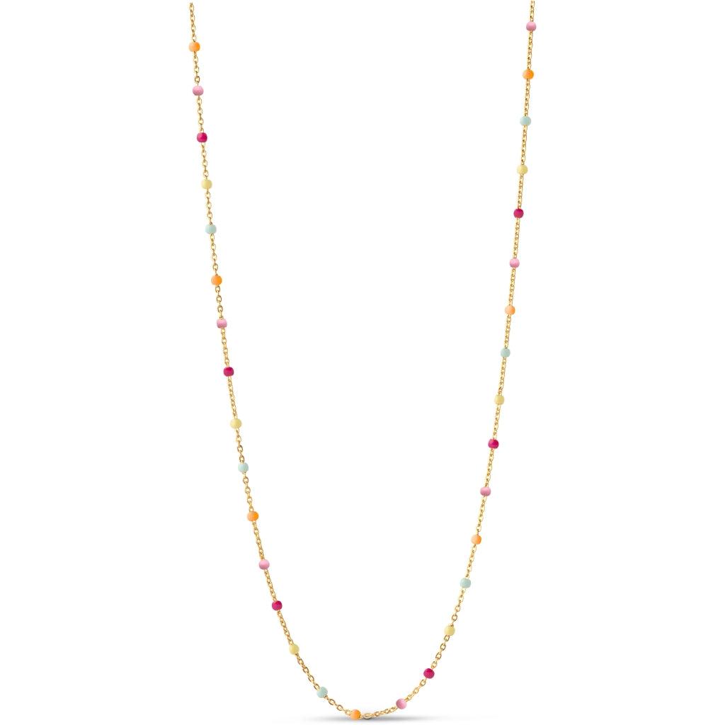 Enamel Copenhagen Halskette Lola Rainbow - 18k vergoldetes 925er Sterlingsilber - noord®