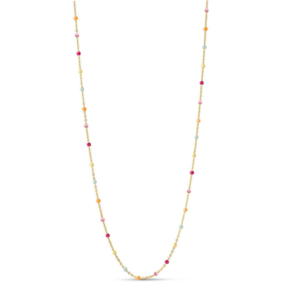 Enamel Copenhagen Halskette Lola Rainbow - 18k vergoldetes 925er Sterlingsilber - noord®