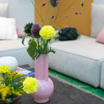 HKliving Vase Glas flamingo pink - 25cm - noord®