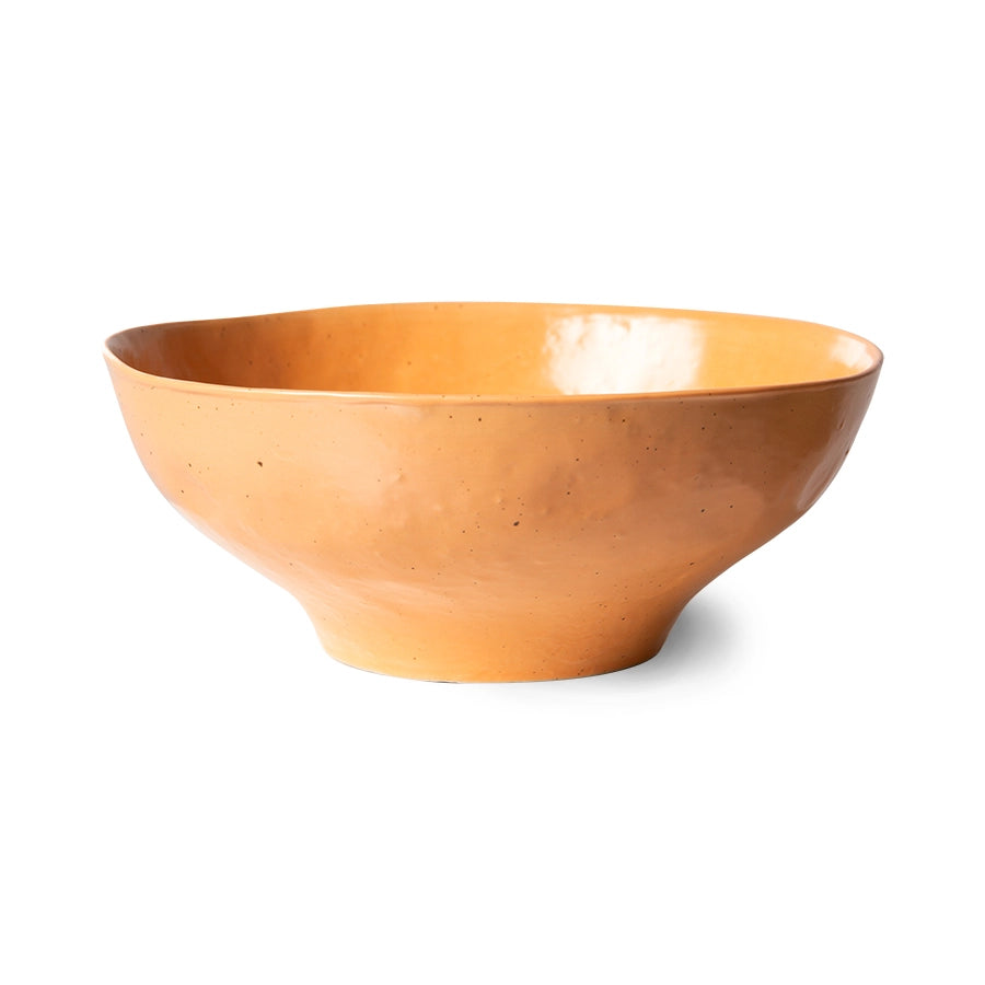 HKliving Bold & Basic Keramik Schüsseln orange - 2er Set - noord®