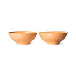 HKliving Bold & Basic Keramik Schüsseln orange - 2er Set - noord®