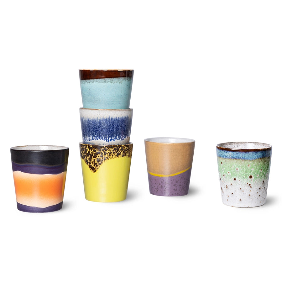 HKliving 70's Keramik Becher "Gravity" - noord®