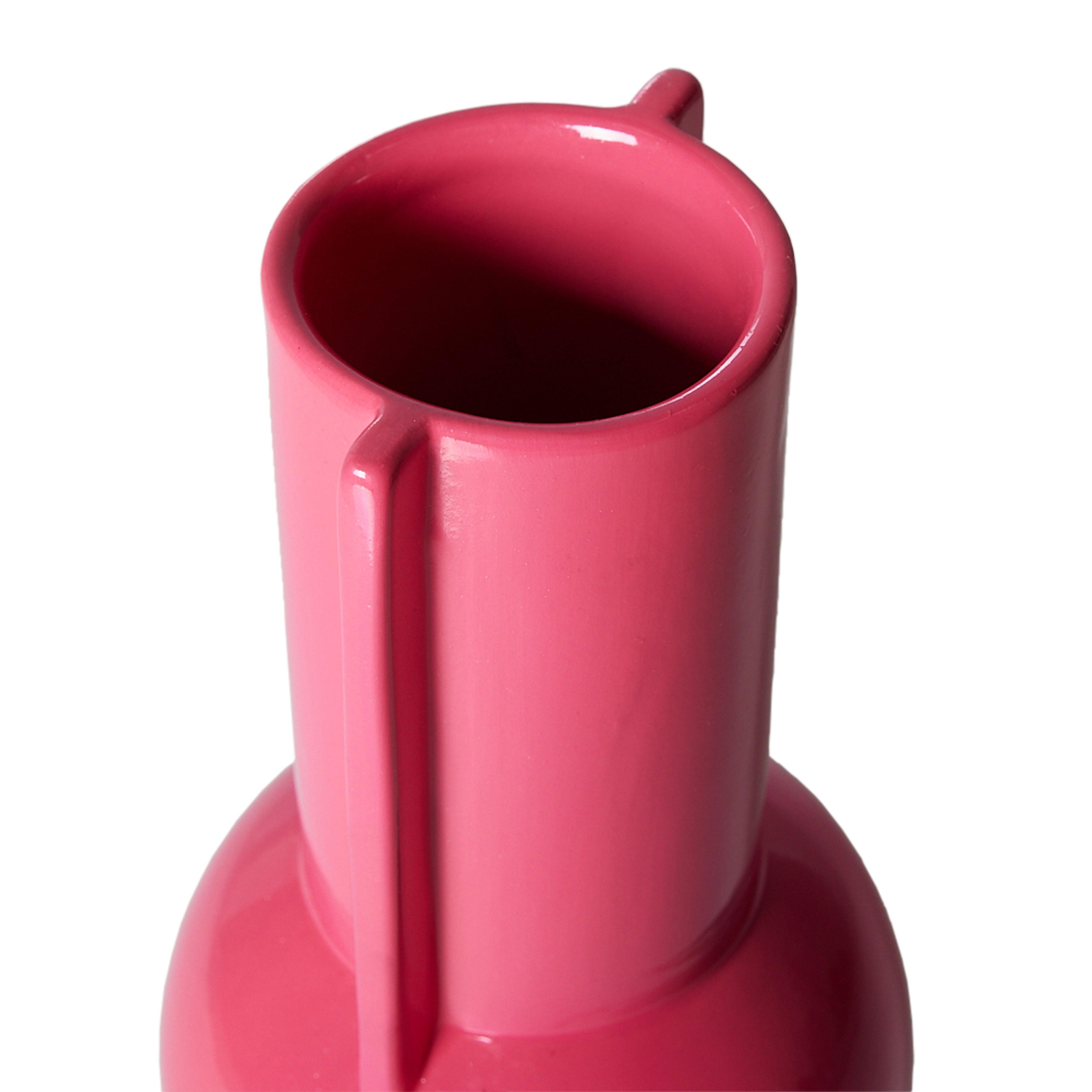 HKliving Vase Keramik hot pink - 20cm - noord®