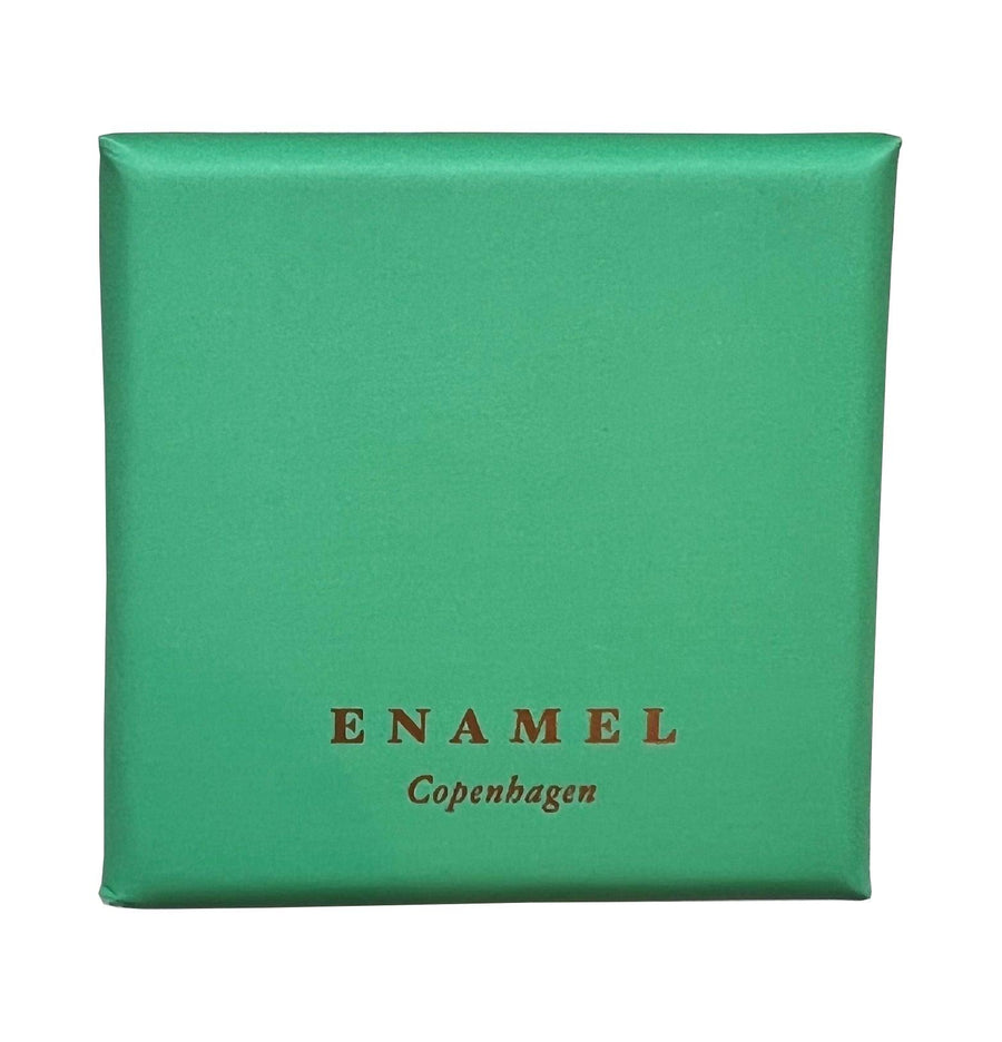 Enamel Copenhagen Ohrringe Paula 10mm Green - 18k vergoldetes 925er Sterlingsilber - noord®