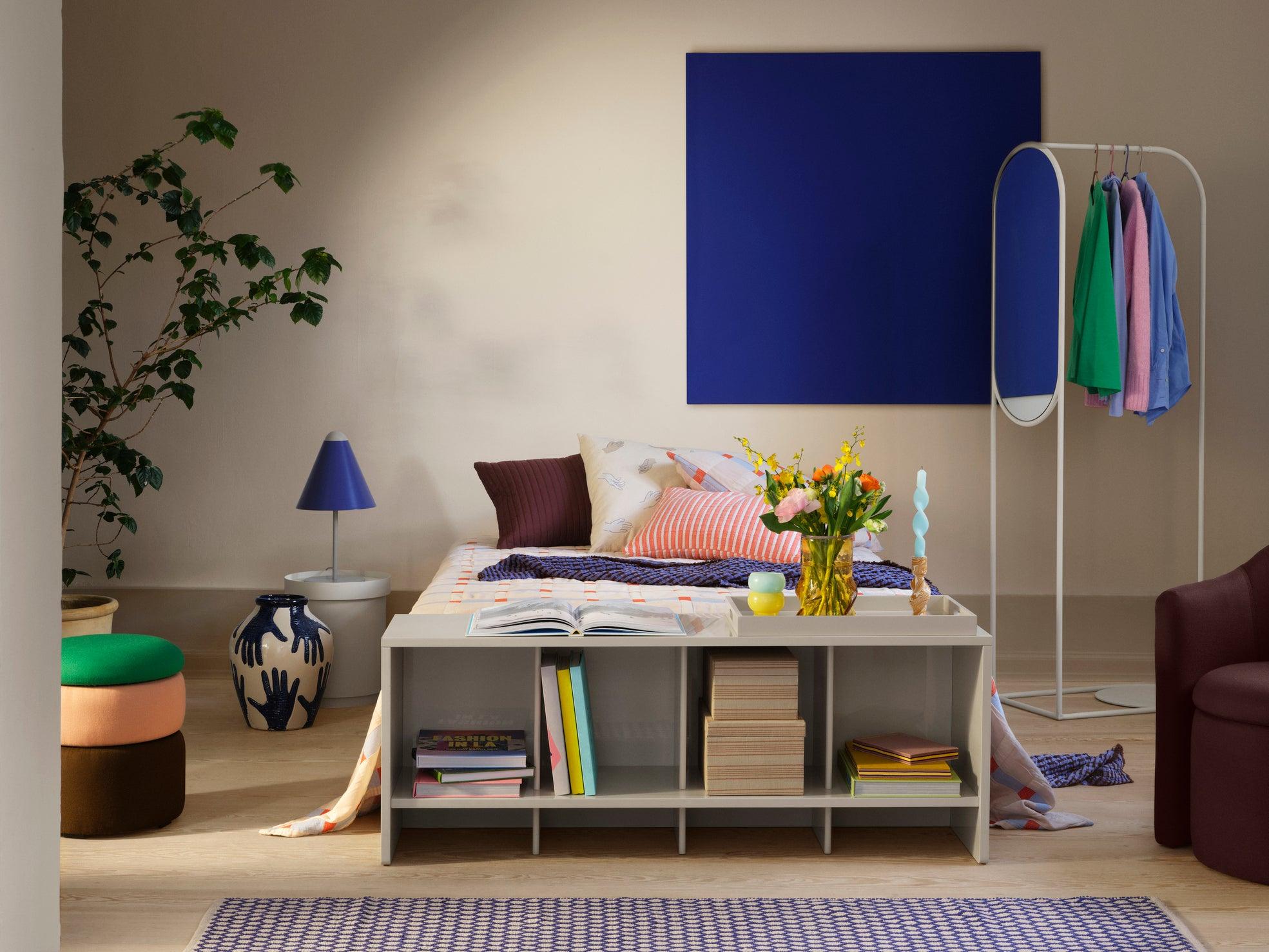 Broste Copenhagen Teppich "Boris" maritime blue - 140x200cm - noord®