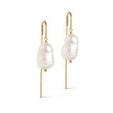 Enamel Copenhagen Ohrringe Twin pearls - 18k vergoldetes 925er Sterlingsilber, Süßwasserperlen - noord®