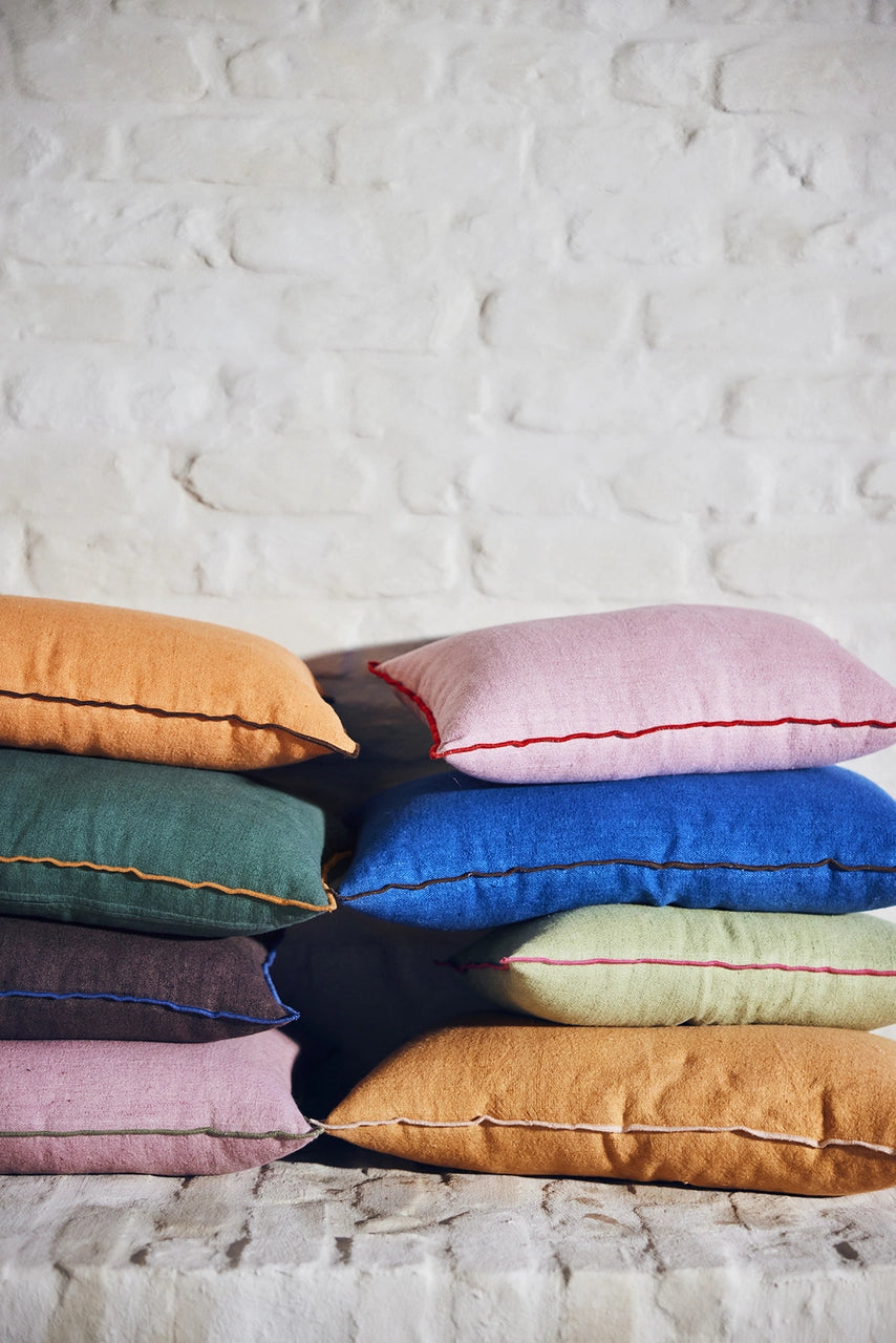 HKliving Kissen candyfloss aus Baumwolle/Leinen - 50x30cm - noord®