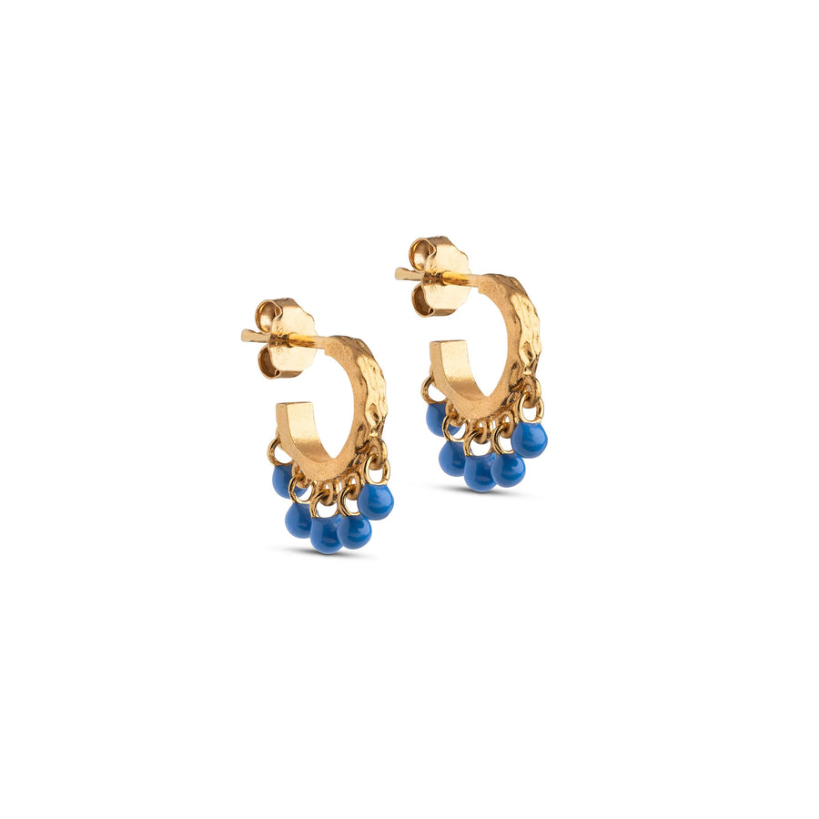 Enamel Copenhagen Ohrringe Astrid - 18k vergoldetes 925er Sterlingsilber, Emaille - noord®