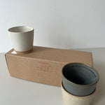 Bornholms Keramikfabrik Original Cup Moods Collections Stone Island, Creamy White, Sand - 3er Set - noord®