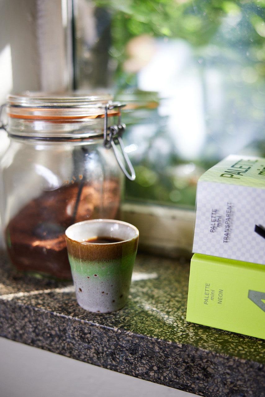 HKliving 70s Ristretto Tassen Good Vibes - 4er Set - noord®