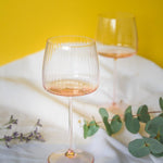 Anna von Lipa Weißwein Glas Ripple rosa - noord®