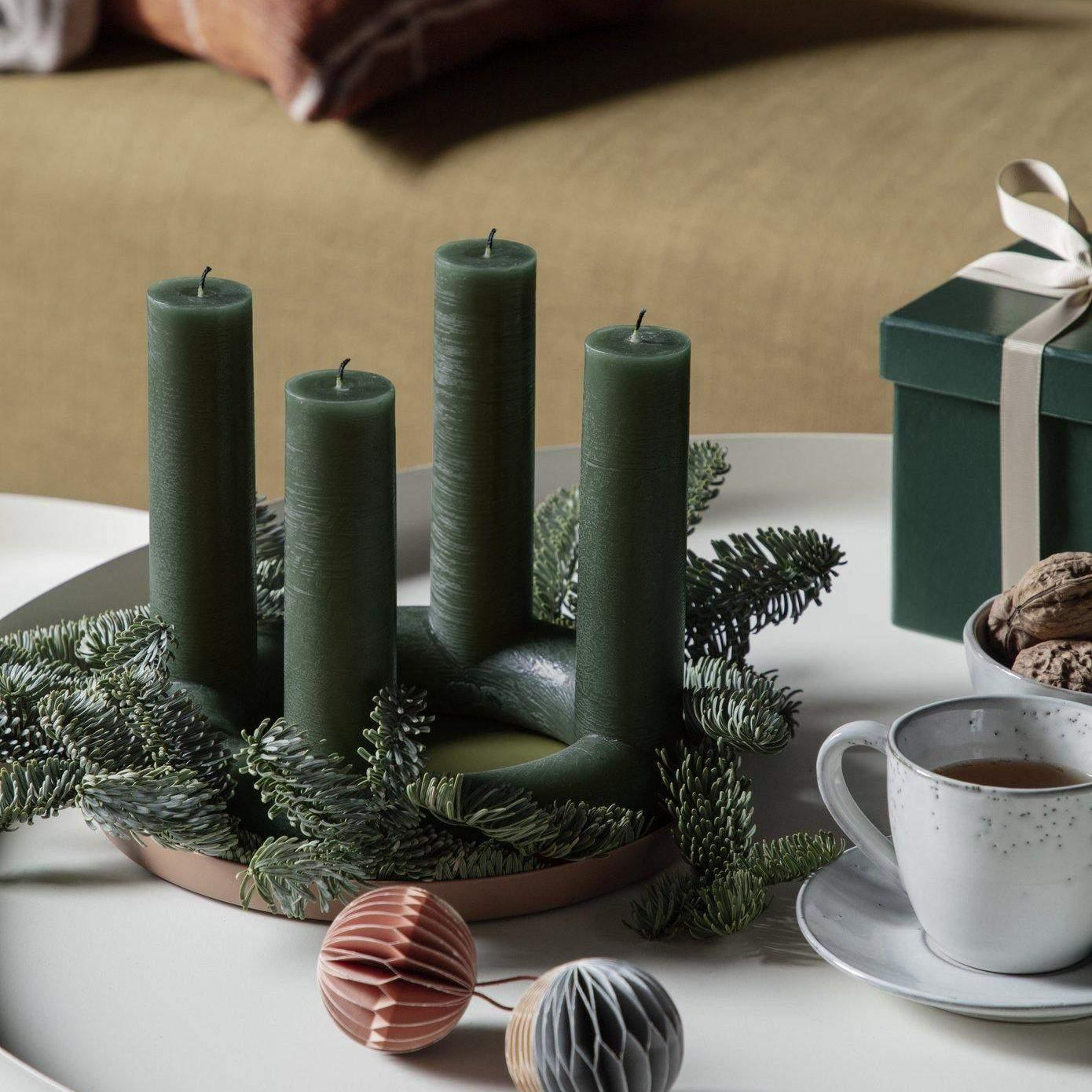 Broste Copenhagen Adventkranz "LUCILLE" Fungi - Wachs - noord®
